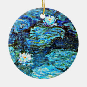 Adorno De Cerámica Alilides de agua azul de Monet
