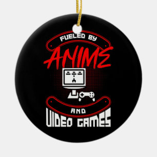 Adorno De Cerámica Alimentado Por Cita De Anime Y Video Games Gamer
