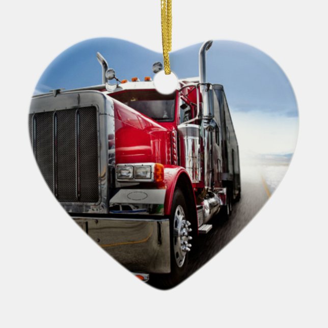 Adorno De Cerámica All American Trucker (Frente)