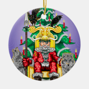 Adorno De Cerámica AllFather Yuletide
