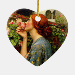 Adorno De Cerámica Alma de la Rosa John William Waterhouse
