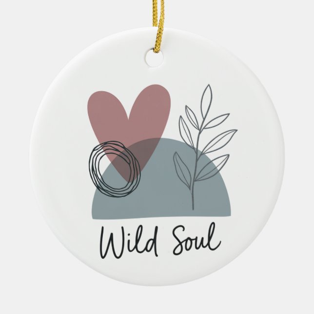 Adorno De Cerámica Alma salvaje (Frente)