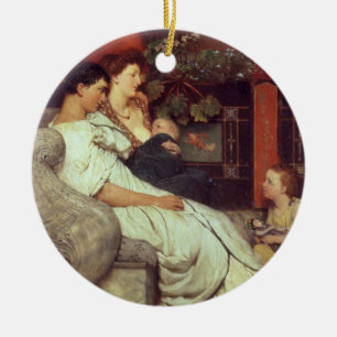 Adorno De Cerámica Alma-Tadema el una familia romana, 1867