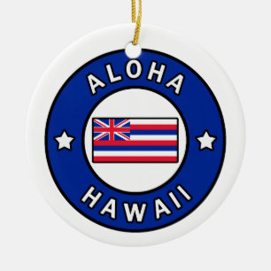 Adorno De Cerámica Aloha Hawaii