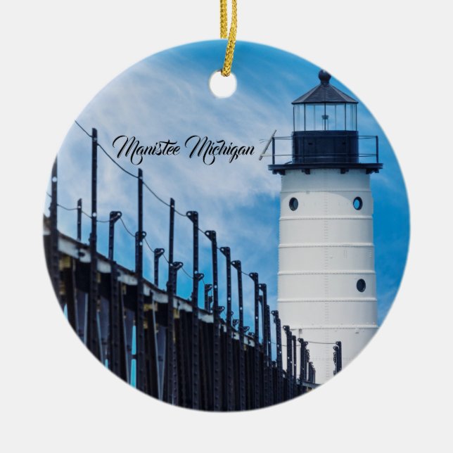 Adorno De Cerámica Along Manistee (Frente)