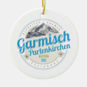 Adorno De Cerámica Alpes Vintage Garmisch Partenkirchen Bavaria