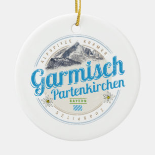 Adorno De Cerámica Alpes Vintage Garmisch Partenkirchen Bavaria
