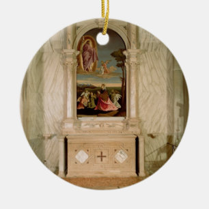 Adorno De Cerámica Altarpiece del St. Christina