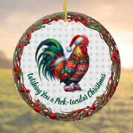 Adorno De Cerámica Alumno en Navidades fea suéter fun y tacular