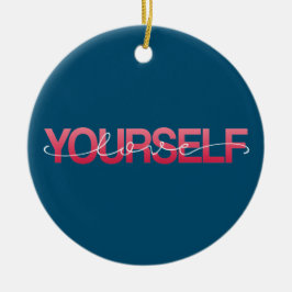 Adorno De Cerámica Ama tu propia caligrafía de San Valentín | Ornamen