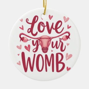 Adorno De Cerámica Ama Tu Útero Útero Aborto Positividad Corporal