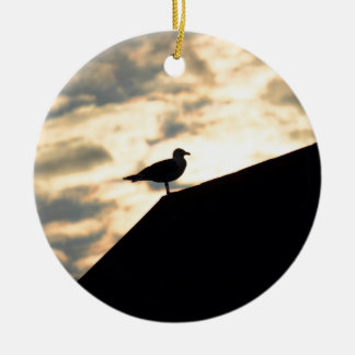 Adorno De Cerámica Amanecer de las gaviotas marinas
