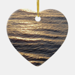 Adorno De Cerámica Amanecer en las aguas oceánicas