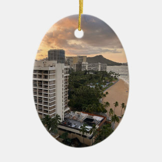 Adorno De Cerámica Amanecer en Waikiki