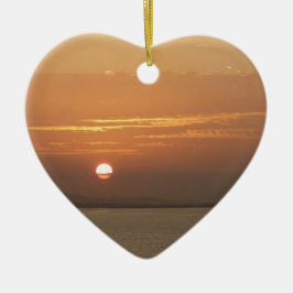 Adorno De Cerámica Amanecer sobre Aruba I Mar Caribe