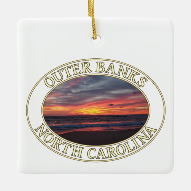 Adorno De Cerámica Amanecer sobre el océano, Halcón Kitty, Bancos Ext (Anverso)