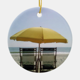 ADORNO DE CERÁMICA **AMANTE DE LA PLAYA**