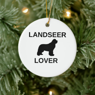 Adorno De Cerámica amante de landseer