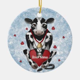 Adorno De Cerámica Amante de las vacas