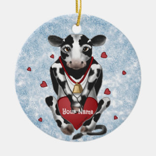 Adorno De Cerámica Amante de las vacas