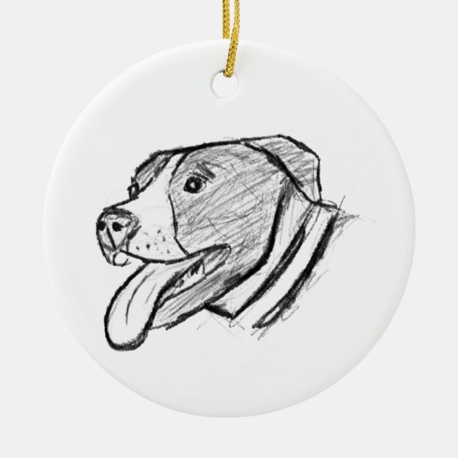 Adorno De Cerámica amante de los animales (Frente)