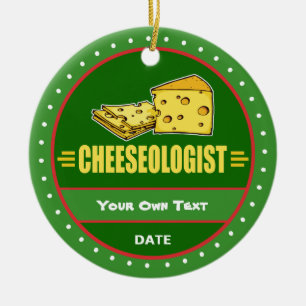 Adorno De Cerámica Amante del Queso Gracioso Quesoólogo