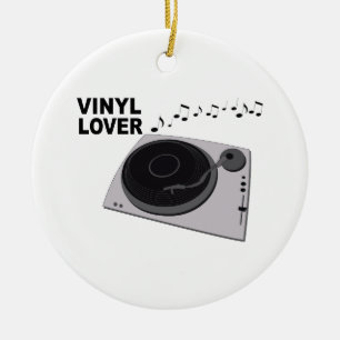 Adorno De Cerámica Amante del vinilo