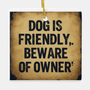 Adorno De Cerámica Amantes de los perros
