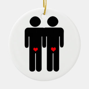 ADORNO DE CERÁMICA AMANTES GAY (2)
