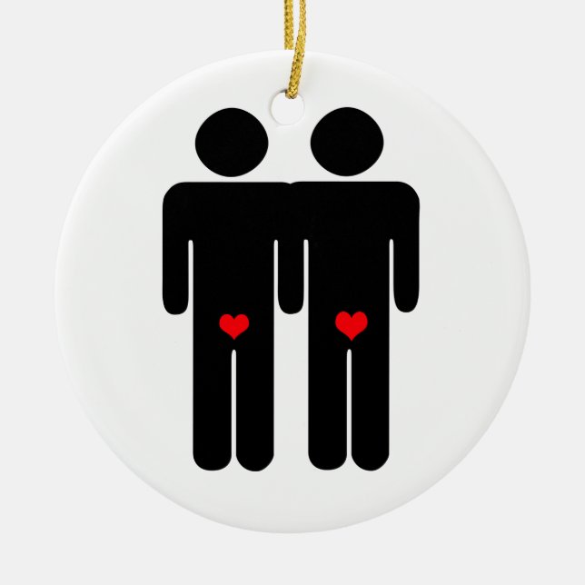 ADORNO DE CERÁMICA AMANTES GAY (2) (Frente)