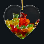 Adorno De Cerámica Amantes gomosos del oso<br><div class="desc">Diseño lindo y dulce con los amantes gomosos del oso. Regalo perfecto para usted,  su amado y ésos buscando algo único.</div>