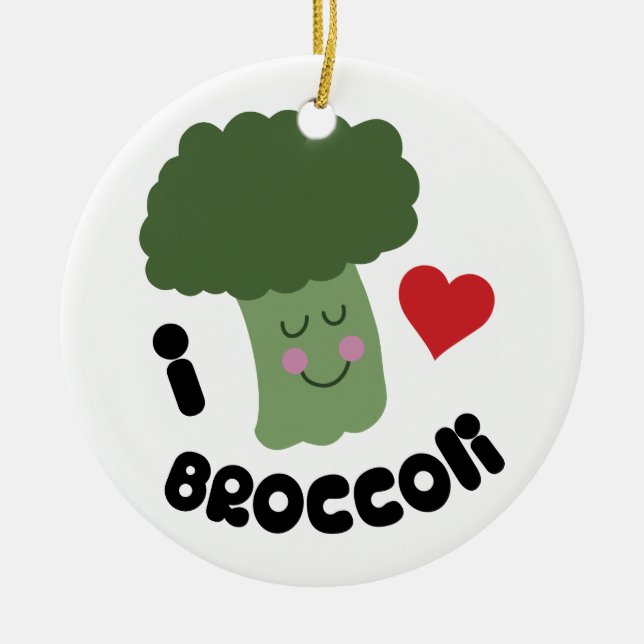Adorno De Cerámica Amar a Broccoli (Frente)