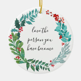 Adorno De Cerámica amar a la persona que se ha convertido en crecimie