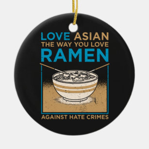 Adorno De Cerámica Amar a los asiáticos como a ti te gusta Ramen