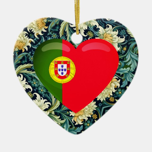 Adorno De Cerámica Amar a Portugal (Frente)
