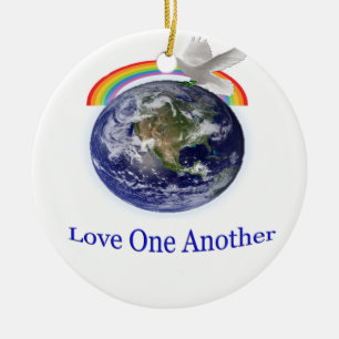 Adorno De Cerámica Amar unos a otros