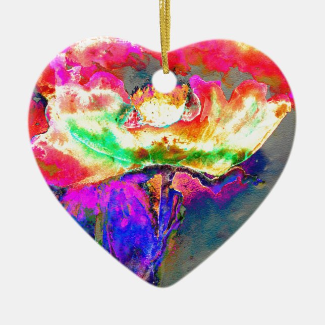 Adorno De Cerámica Amarillo (Frente)