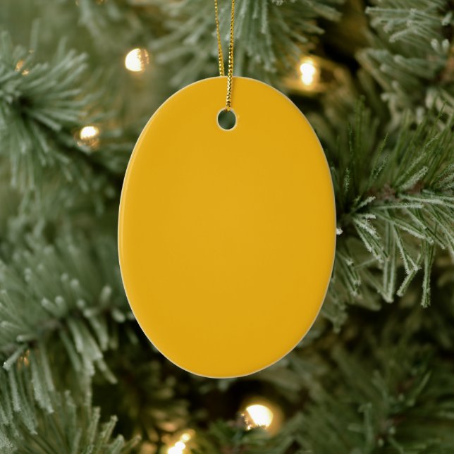 Adorno De Cerámica Amarillo amarillo giratorio sólido (Árbol)