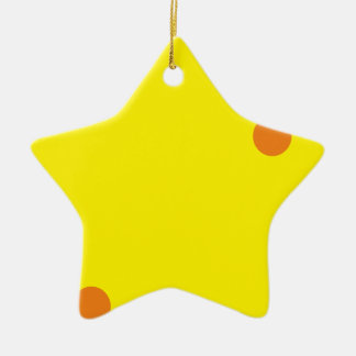 Adorno De Cerámica amarillo de queso
