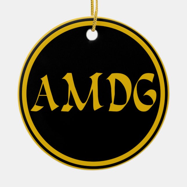 ADORNO DE CERÁMICA AMDG (Frente)