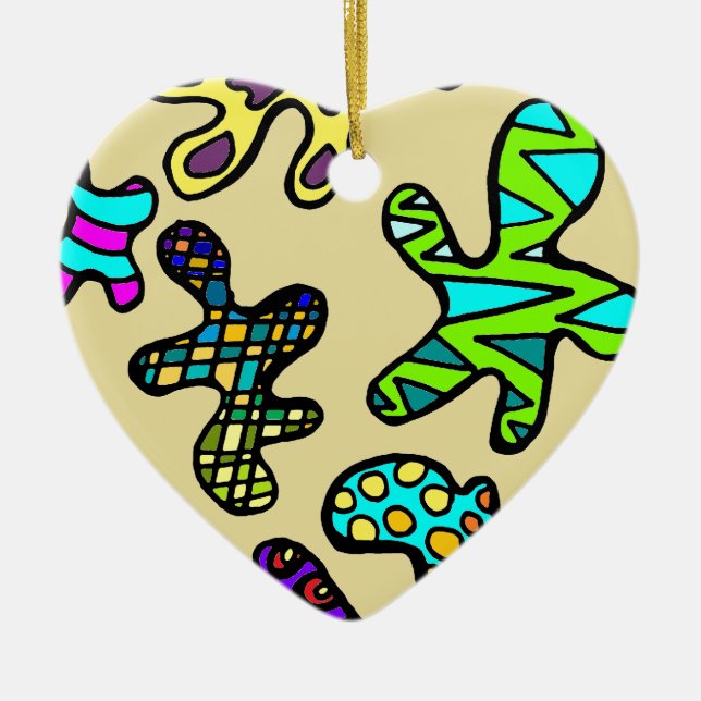 Adorno De Cerámica ¡Amebas! (Frente)