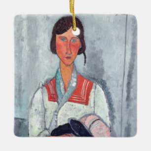 Adorno De Cerámica Amedeo Modigliani - Gitana con bebé