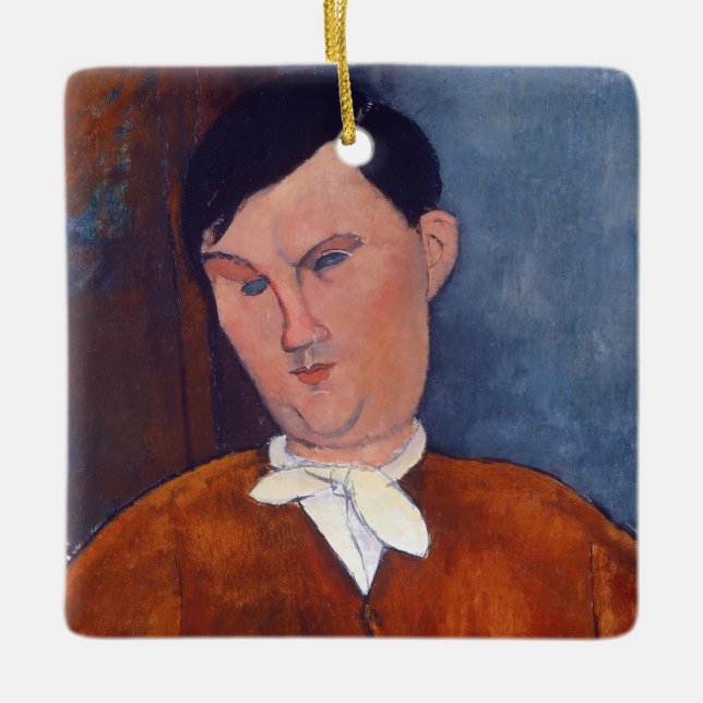 Adorno De Cerámica Amedeo Modigliani - Monsieur Deleu (Anverso)