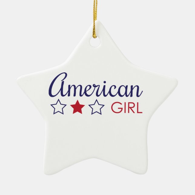 Adorno De Cerámica American Girl Stars (Frente)