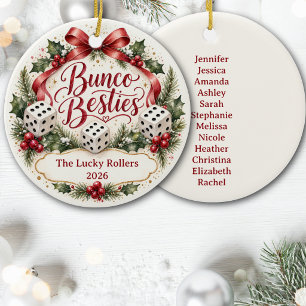 Adorno De Cerámica Amigas del Bunco