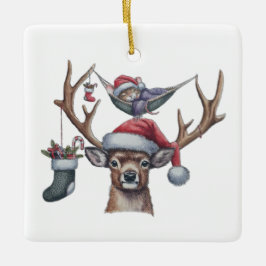 Adorno De Cerámica Amigos festivos