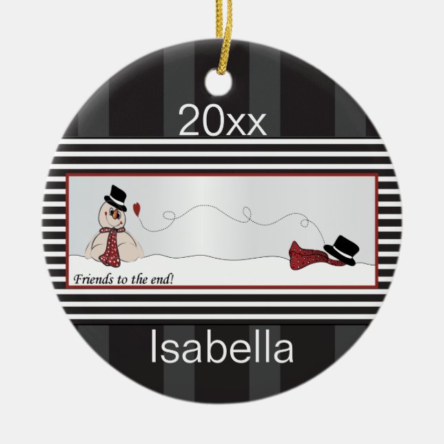 Adorno De Cerámica Amigos hasta el final (Frente)