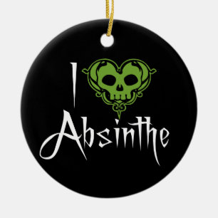 Adorno De Cerámica Amo a Absinthe