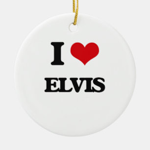 Adorno De Cerámica Amo a Elvis