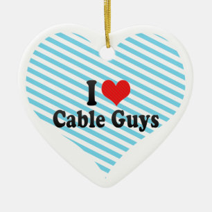 Adorno De Cerámica Amo a individuos del cable